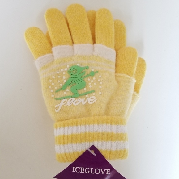 Set of 3 New Multicolor Double Layered 2 in 1 Wool Blend Cozy Warm Gloves - Picture 4 of 9